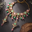 Asmitta Gold Plated Kundan Necklace Set