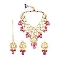 Asmitta Gold Plated Kundan Necklace Set