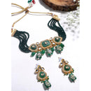 Asmitta Kundan And Beads Choker Necklace Set