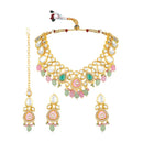 Asmitta Gold Plated Kundan Necklace Set