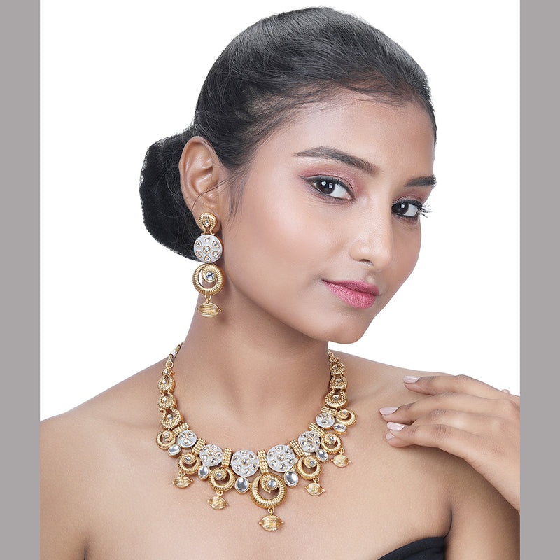 Asmitta Kundan And Meenakari Necklace Set