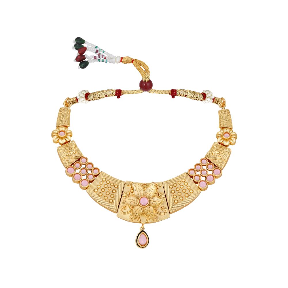 Asmitta Gold Plated Necklace Set