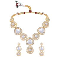 Asmitta Gold Plated Kundan Necklace Set