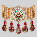 Asmitta Kundan And Meenakari Choker Necklace Set