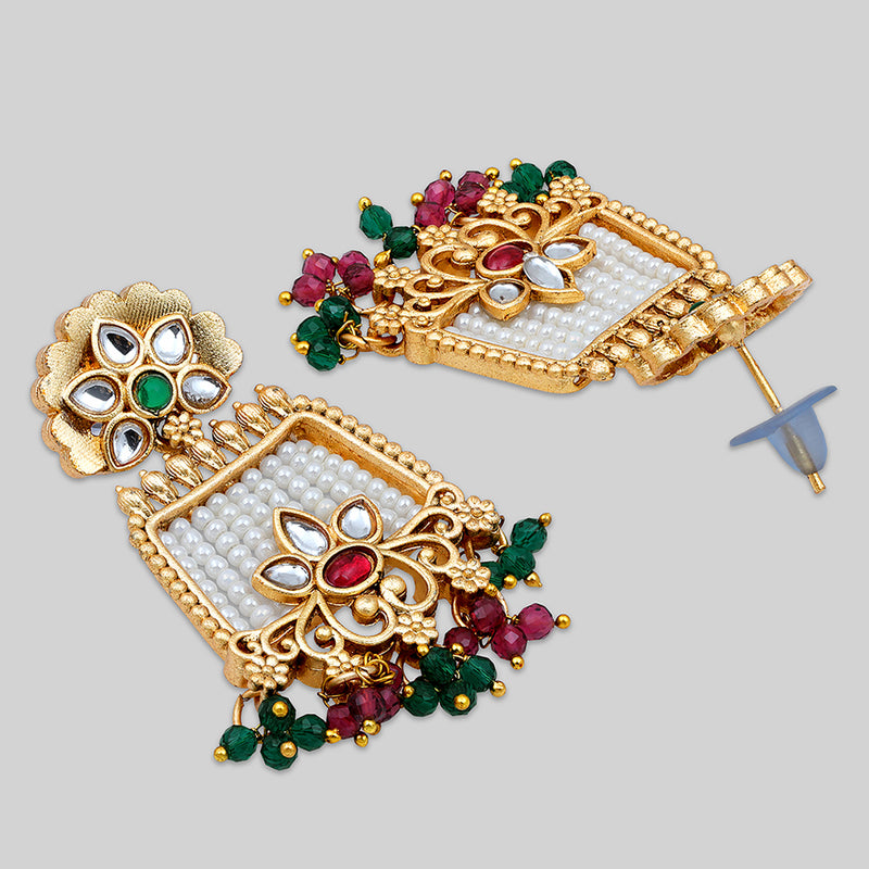 Asmitta Kundan And Pearl Long Necklace Set
