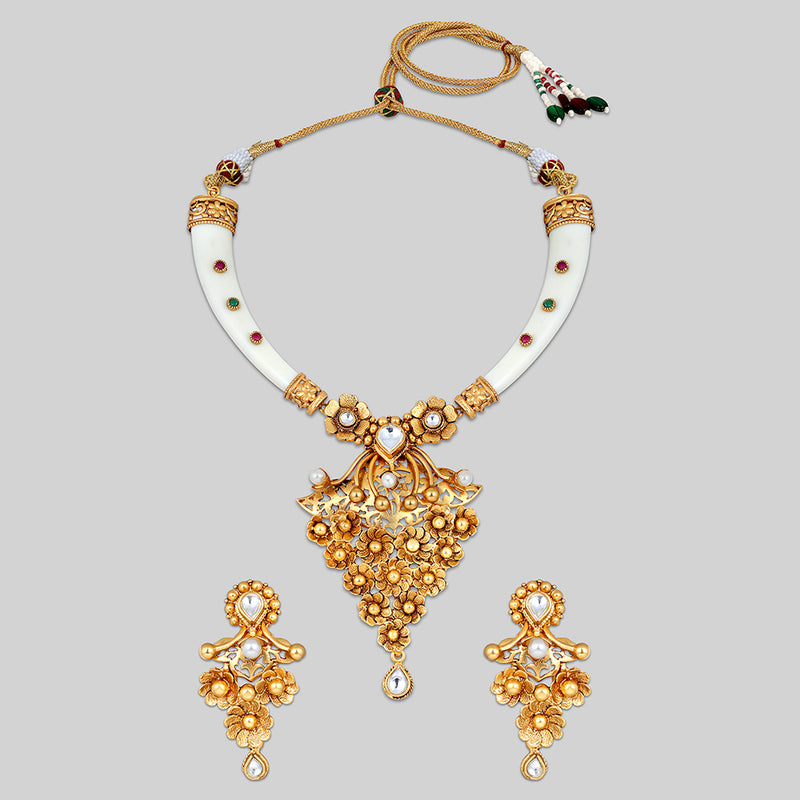 Asmitta Gold Plated Necklace Set