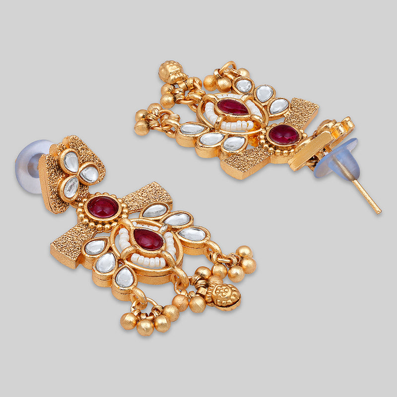 Asmitta Gold Plated  Kundan Necklace Set
