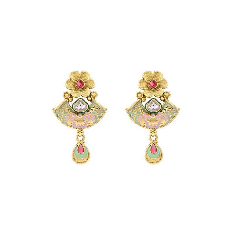 Asmitta Kundan And Meenakari Necklace Set