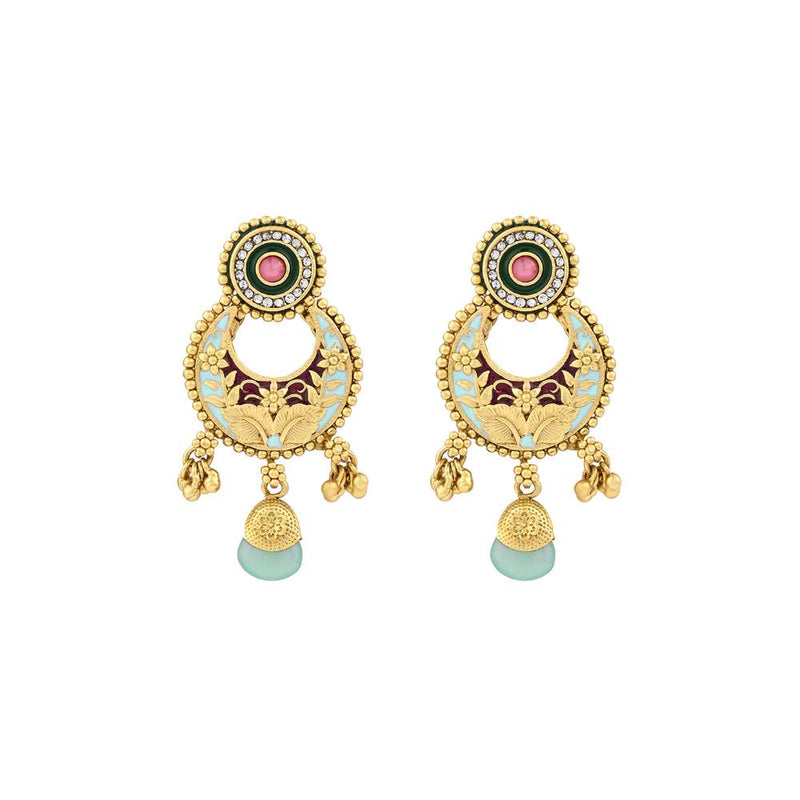 Asmitta Gold Plated Meenakari Necklace Set