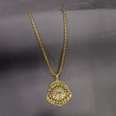 Asmitta Gold Plated Pendant Set With Finger Ring