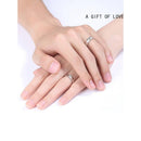 Asmitta Rhodium Plated Couple Ring - Special Gift For Someone Special