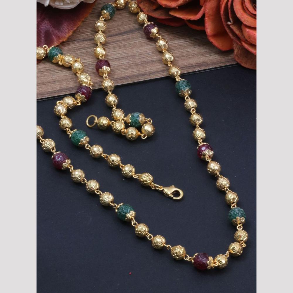 HR Sales Royal Antique Finish Gold Plated Beads Mala