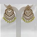 Param Jewel Glam Gold Plated Crystal Stone And Beads Dangler Earrings (Assorted Color)