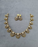 LAFZ Sparkling Floral Link Necklace Set