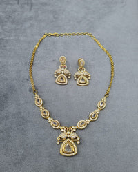 LAFZ Gold-Tone Multi-Color AD Jewelry Set