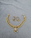 LAFZ Royal Emerald Gold-Plated AD Necklace Set
