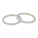 Etnico Silver Plated Thick Brass Bangles Encased With CZ American Diamonds For Women/Girls (ADB458S-2.4)(Set of 2)