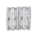 Etnico Navratri Ethnic Stylish Latest Fashion Silver Plated Stone Work Bangles Set For Women (ADB527S)