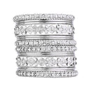 Etnico Navratri Ethnic Stylish Latest Fashion Silver Plated Stone Work Bangles Set For Women (ADB527S)
