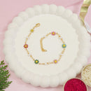 Etnico Gold Plated Design Bracelet with Pearls for Women (Traditional 4)