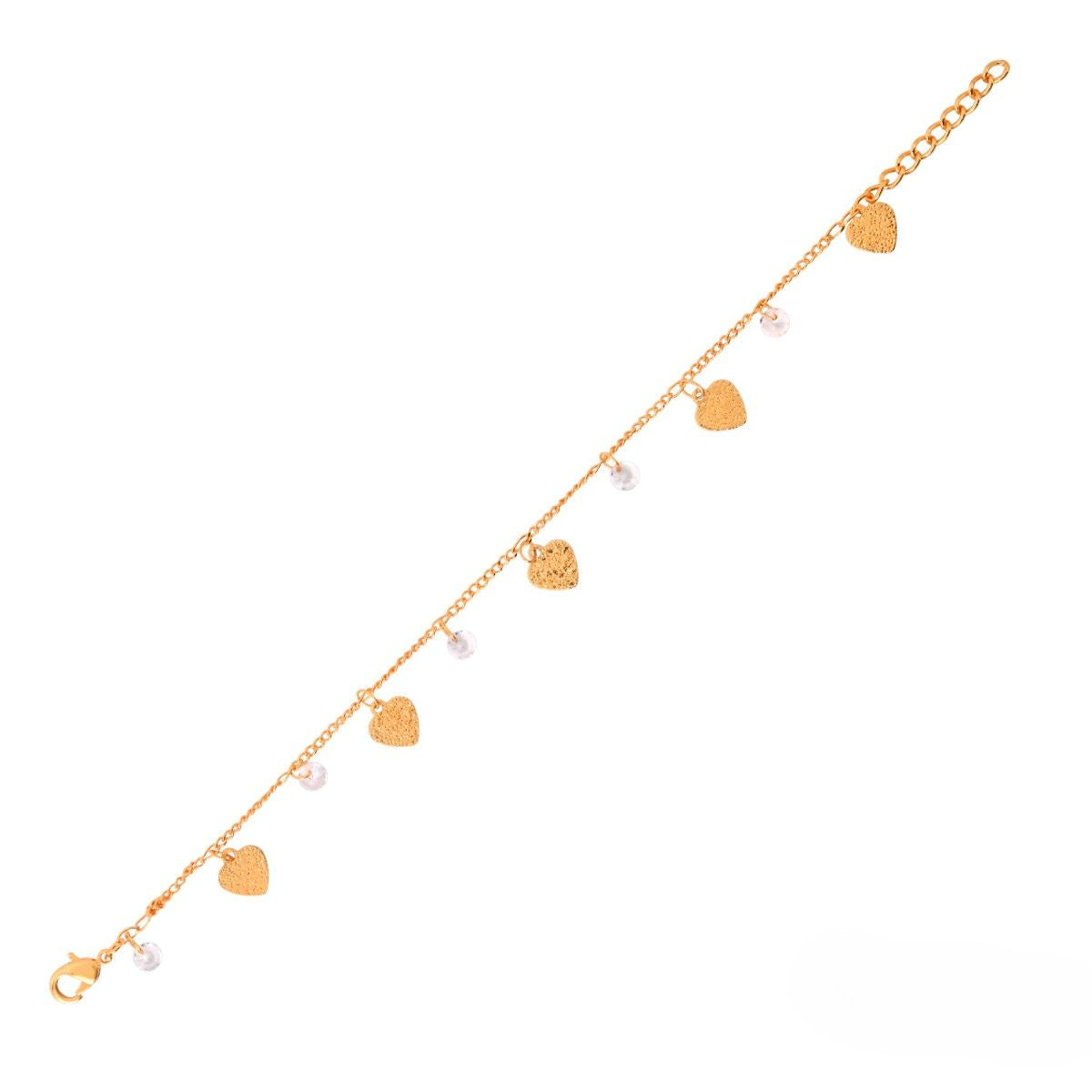 Etnico Gold Plated Design Bracelet with Pearls for Women (Traditional 2)