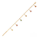 Etnico Gold Plated Design Bracelet with Pearls for Women (Traditional)