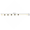 Etnico Gold Plated Fashion Stylish Clover Bracelet for Women