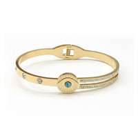 Etnico Gold Plated Fashion Stylish Evil Eye Bracelet for Women