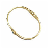 Etnico Gold Plated Fashion Stylish Evil Eye Bracelet for Women