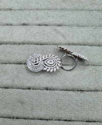 LAFZ  Luxurious Rhodium-Plated AD Infinity Ring