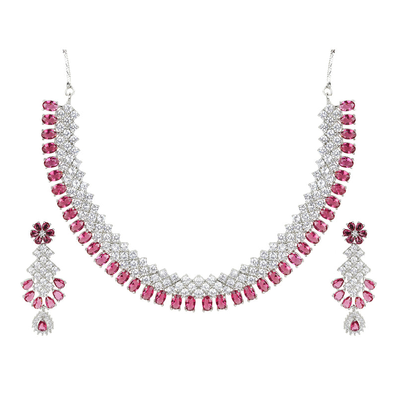 Exotica Collection American Diamond Necklace Set