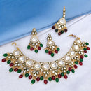 Gehana Mahal Heritage Kundan Stone Pearl And Beads Designer Necklace Set