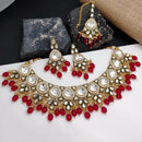 Gehana Mahal Heritage Kundan Stone Pearl And Beads Designer Necklace Set
