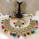 Gehana Mahal Heritage Kundan Stone Pearl And Beads Designer Necklace Set