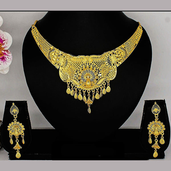 Kavyanjali Jewels Gold Plated Necklace Set