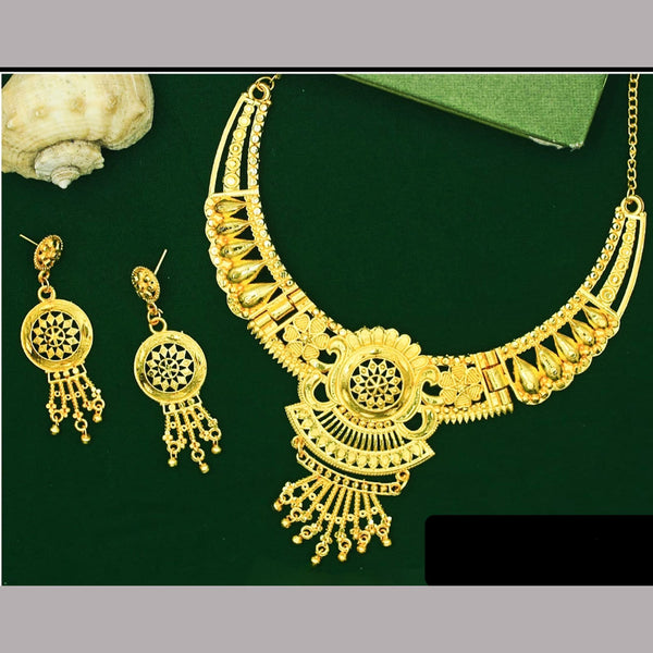 Kavyanjali Jewels Gold Plated Necklace Set