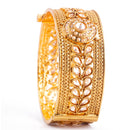 Raddhi Jewels Designer Premium Quality Rajwadi Gold Plated Brass Openable Kada/Bangles Set