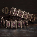 Radhhi Jewels Designer Premium Quality Oxidised Plated Brass Bangles Set