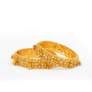 Raddhi Jewels Designer Premium Quality Rajwadi Gold Plated Brass Openable Kada/Bangles Set