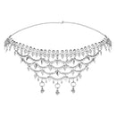 Etnico Navratri Ethnic Silver Oxidised Traditional Adjustable Boho Waist Chain/Belly Chain/Kamarband For Women (Style 2)