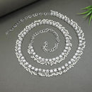 Etnico Silver Plated Traditional Kundan & Pearl Adjustable Waist Chain/Belly Chain/Kamarband For Women (B053S)