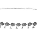 Etnico Navratri Ethnic Silver Oxidised Traditional Adjustable Boho Waist Chain/Belly Chain/Kamarband For Women (B063S)