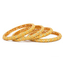 Raddhi Jewels Designer Premium Quality Rajwadi Gold Plated Brass Openable Kada/Bangles Set