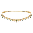 Etnico Gold Plated Traditional Kundan Adjustable Waist Chain/Belly Chain/Kamarband For Women