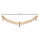 Etnico Gold Plated Traditional Kundan Adjustable Waist Chain/Belly Chain/Kamarband For Women