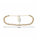 Etnico Gold Plated Traditional Ethnic Kundan And Stone Studded Adjustable Kamarband/Belly Chain/Kandora/Waist Belt For Women