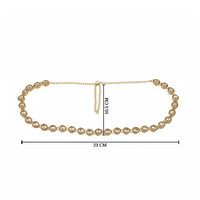 Etnico Gold Plated Traditional Ethnic Kundan And Stone Studded Adjustable Kamarband/Belly Chain/Kandora/Waist Belt For Women