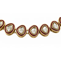 Etnico Gold Plated Traditional Ethnic Kundan And Stone Studded Adjustable Kamarband/Belly Chain/Kandora/Waist Belt For Women