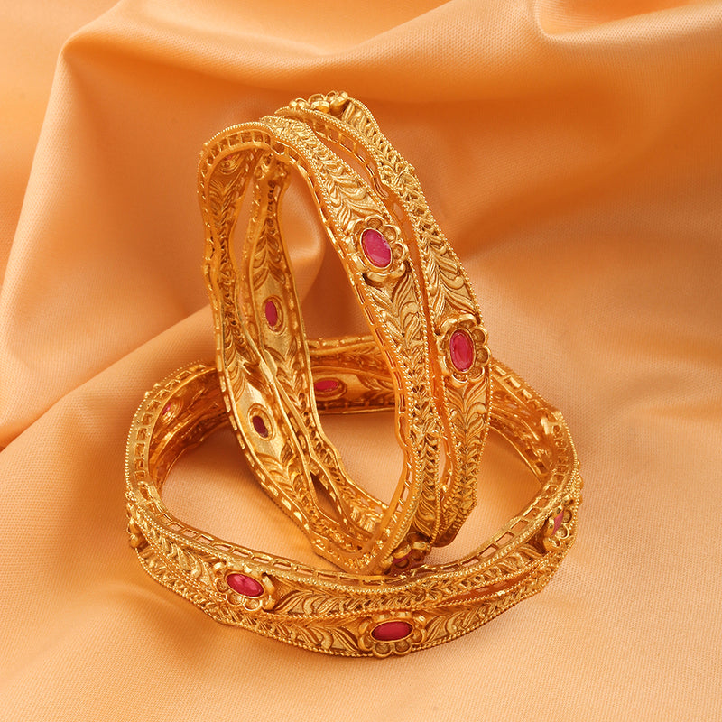 Raddhi Jewels Gold Plated Bangles Set