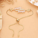 HR Sales Premium Micro Gold Plated Austrian Stone Party Wear Bracelet